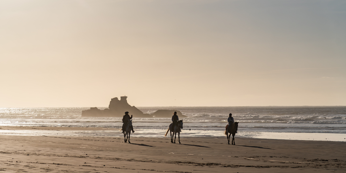 Une balade à cheval sur la plage (en option) - jours 3 ou 4 