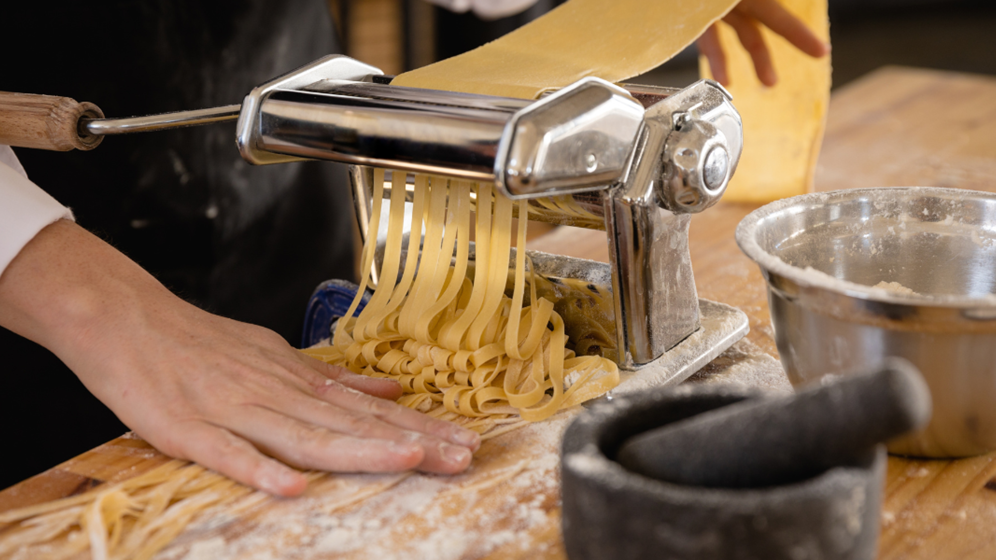 La confection de pâtes en agroturismo, jour 4