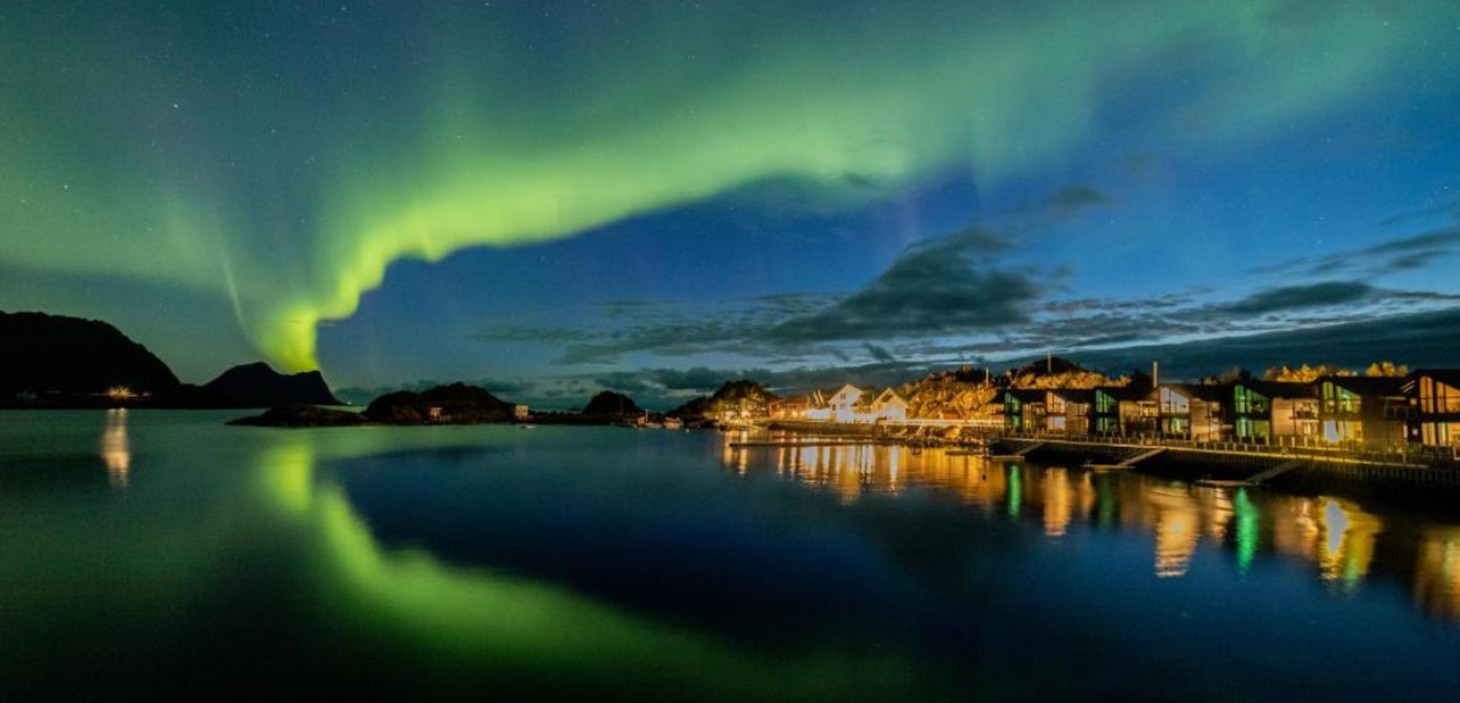 Les aurores boréales qui illuminent le ciel de Hamn (phénomène imprévisible) - jours 3 à 7