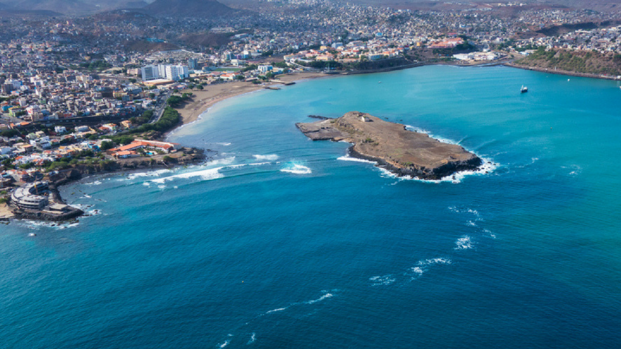 Praia vue du ciel