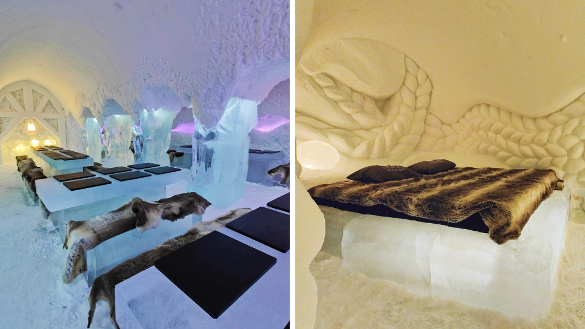 Sculpté entièrement dans la neige, l'architecture change chaque année (photo non contractuelle)