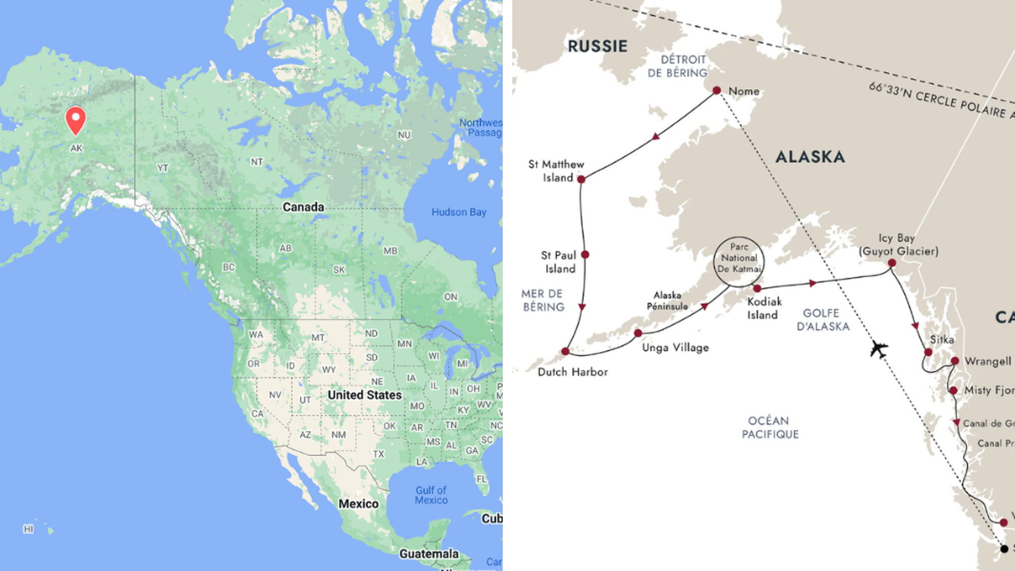 L'itinéraire qui vous attend !