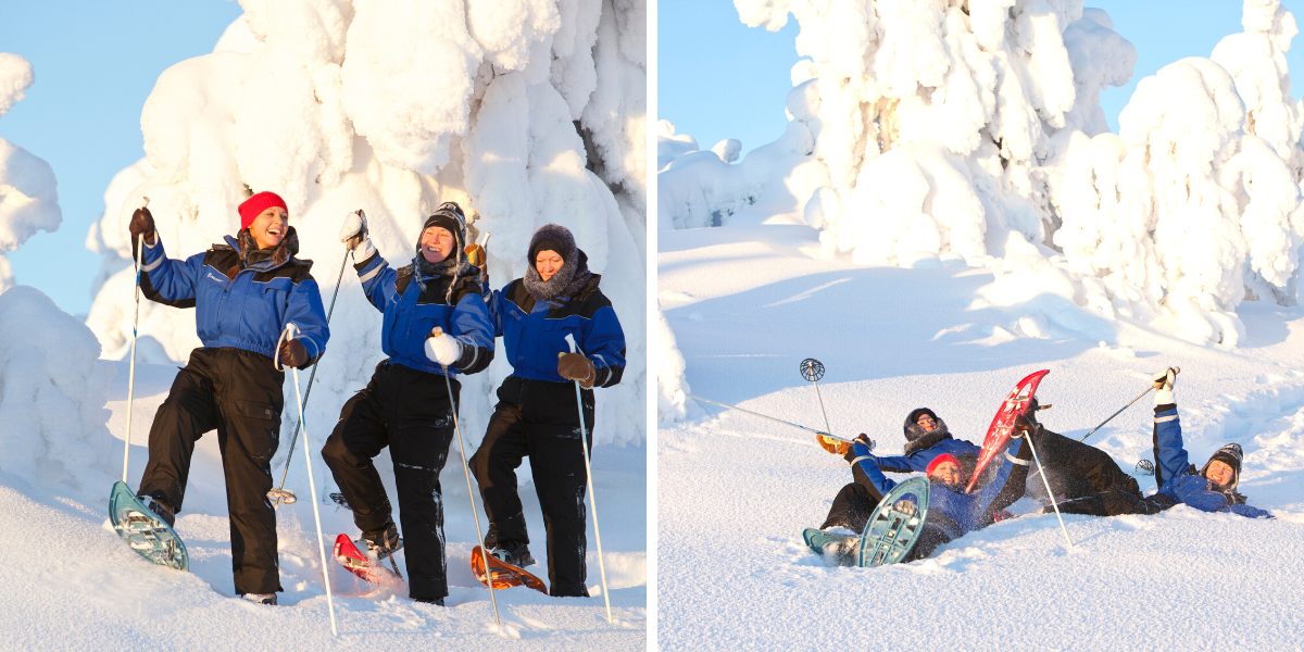 Balade en raquettes dans les paysages enneigés 