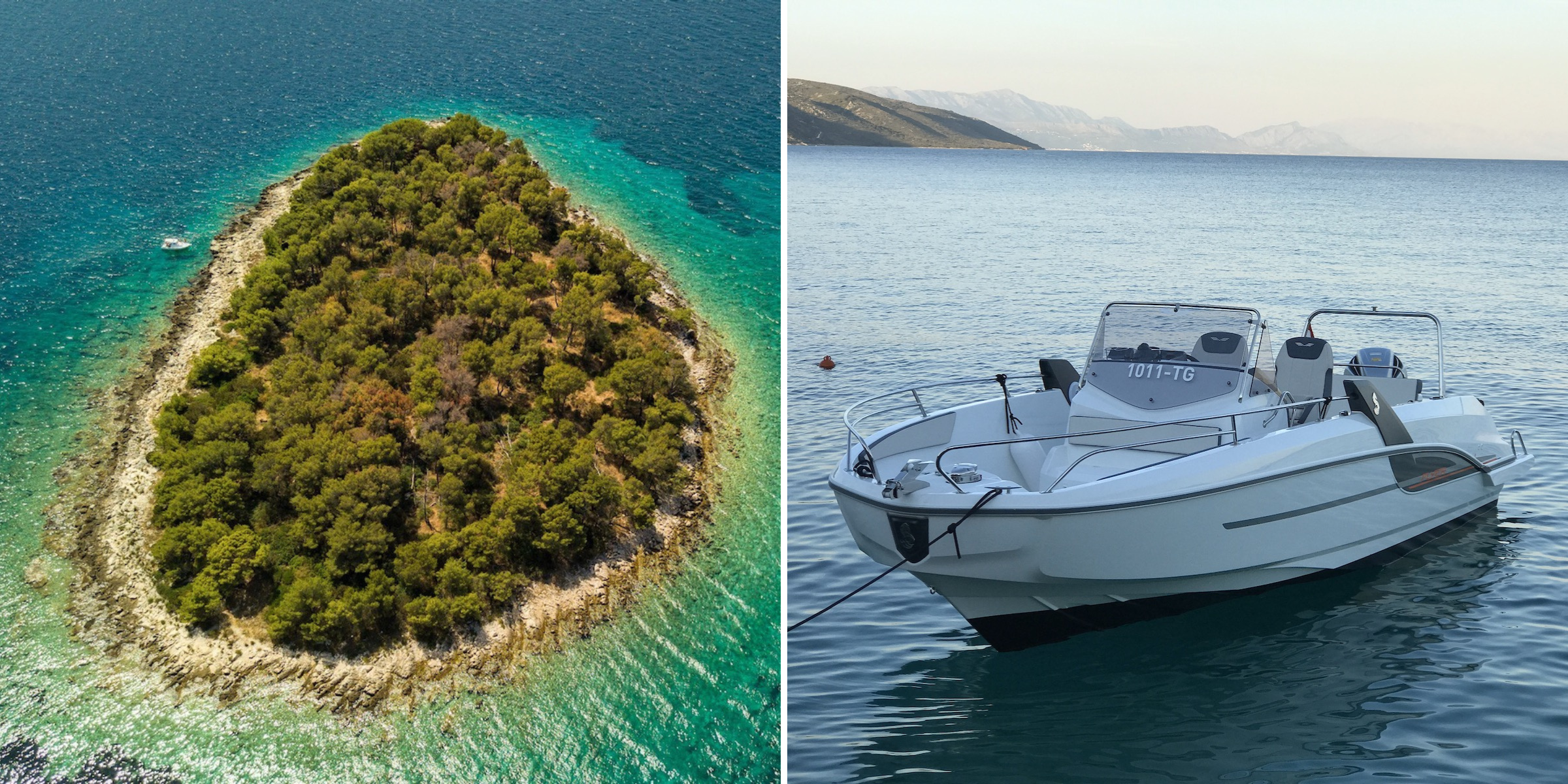 Excursion bateau au lagon bleu, Croatie