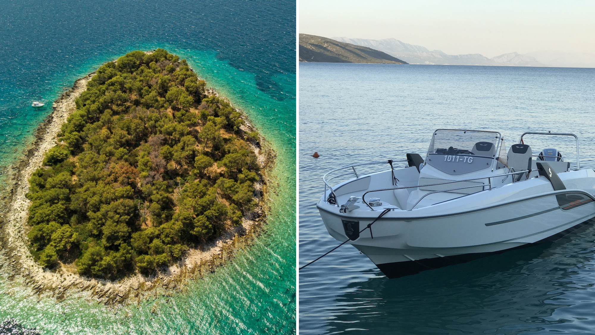 Excursion bateau au lagon bleu, Croatie