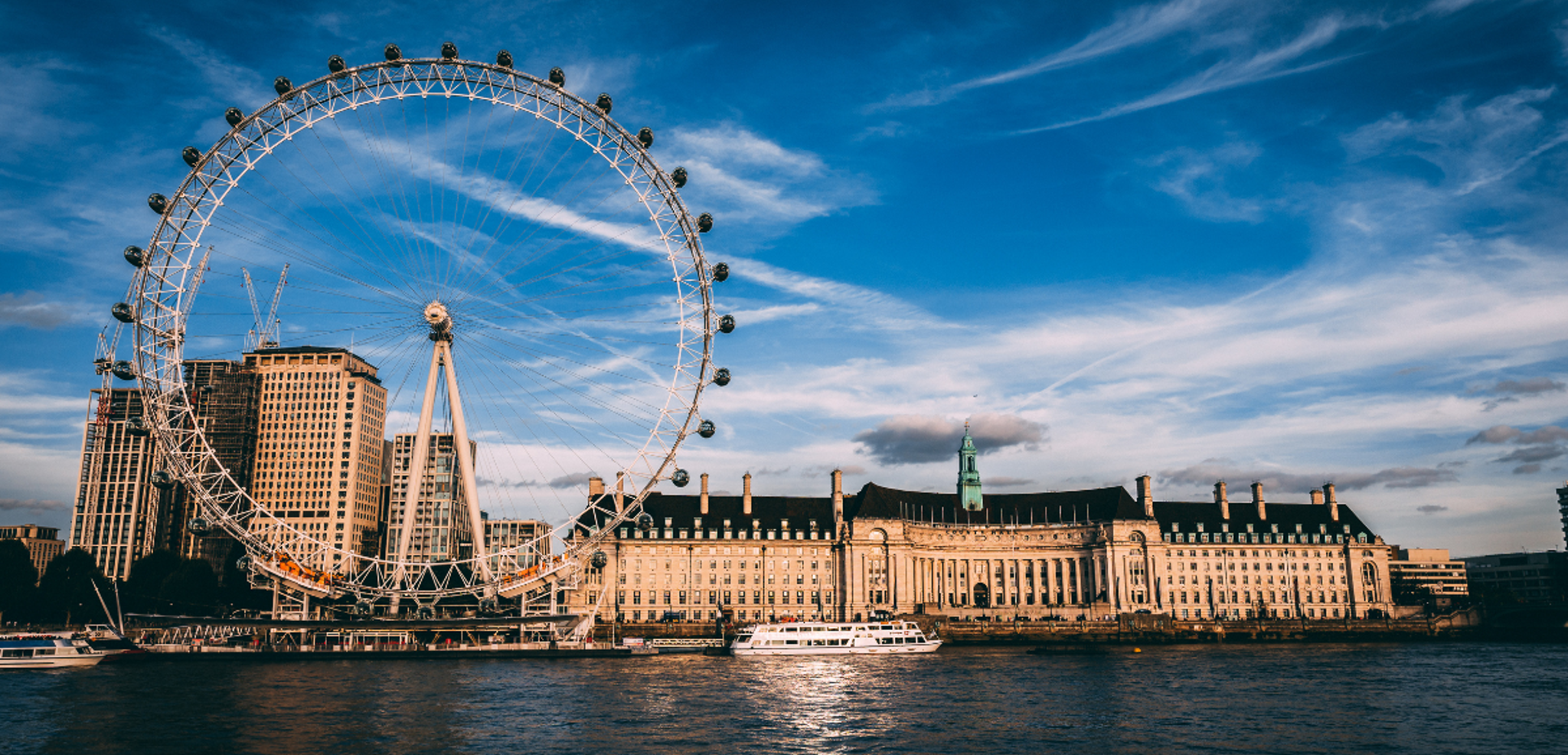 La vue panoramique de London Eye