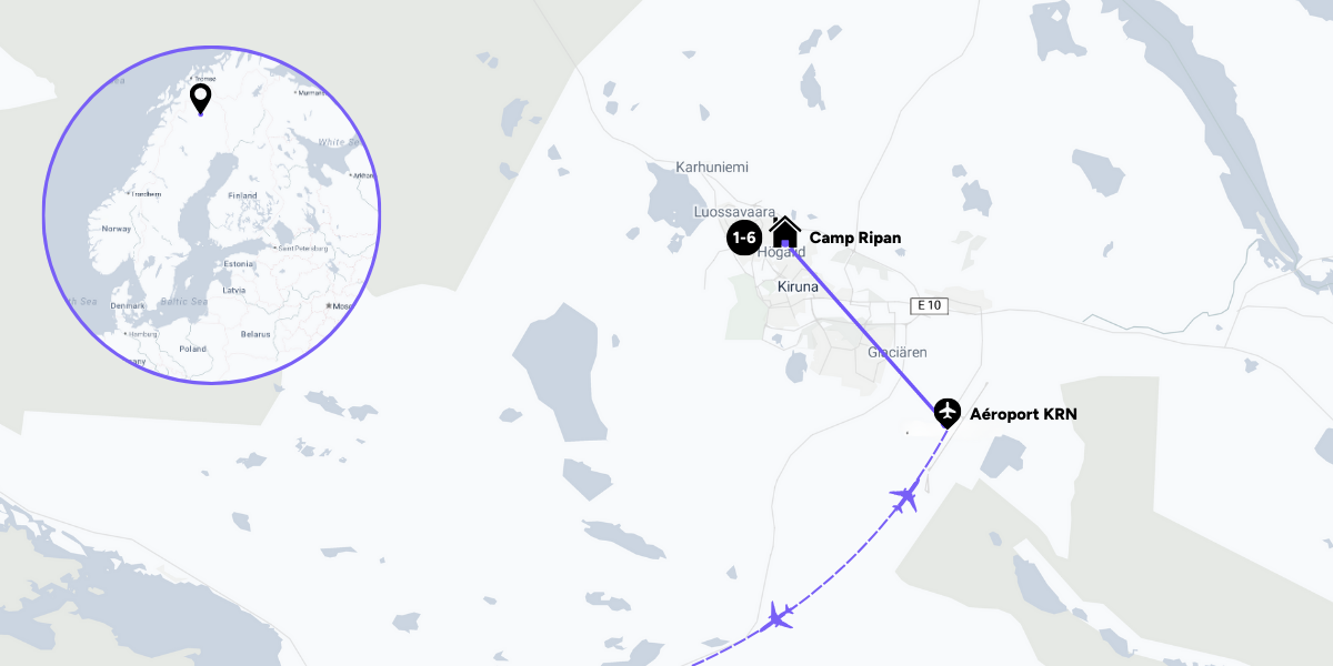 L'itinéraire de votre séjour