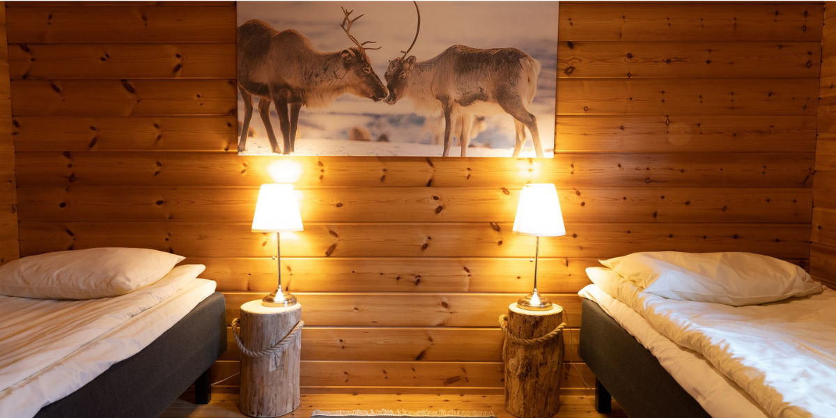 Chambre 2 avec 2 lits simples