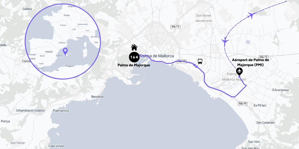 L'itinéraire de votre city break à Majorque 