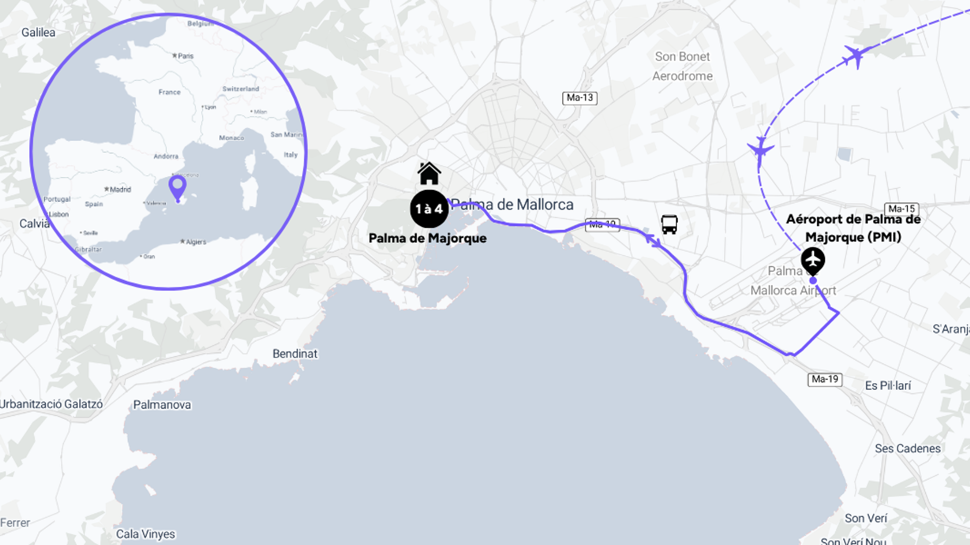 L'itinéraire de votre city break à Majorque