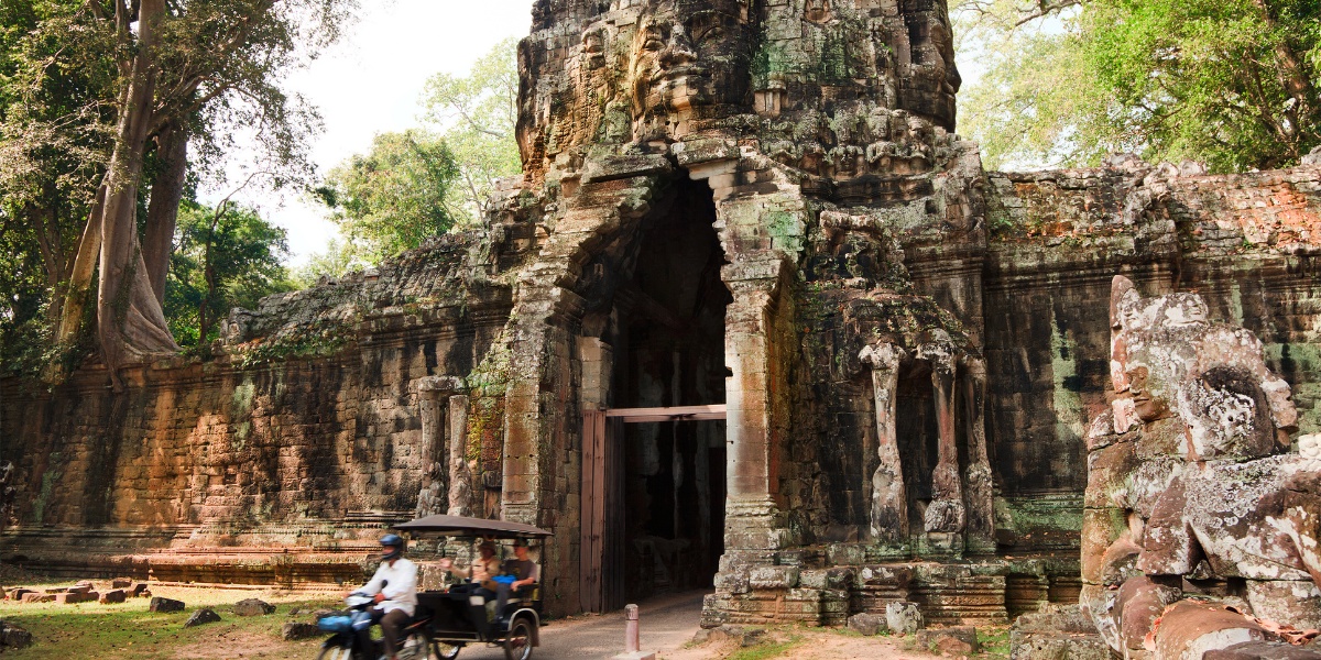 Porte d'Angkor Thom, "la grande ville", Siem Reap