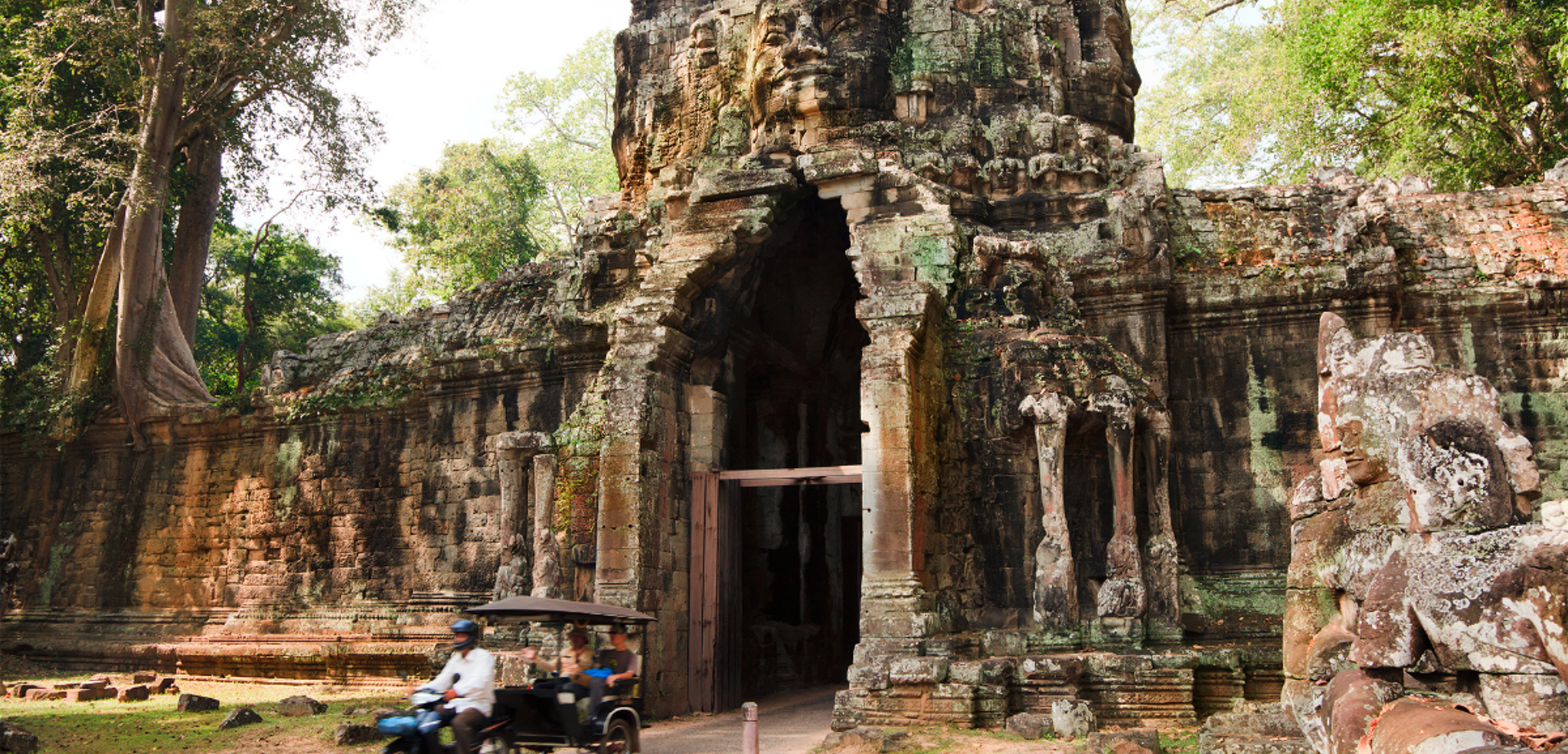 Porte d'Angkor Thom, "la grande ville", Siem Reap