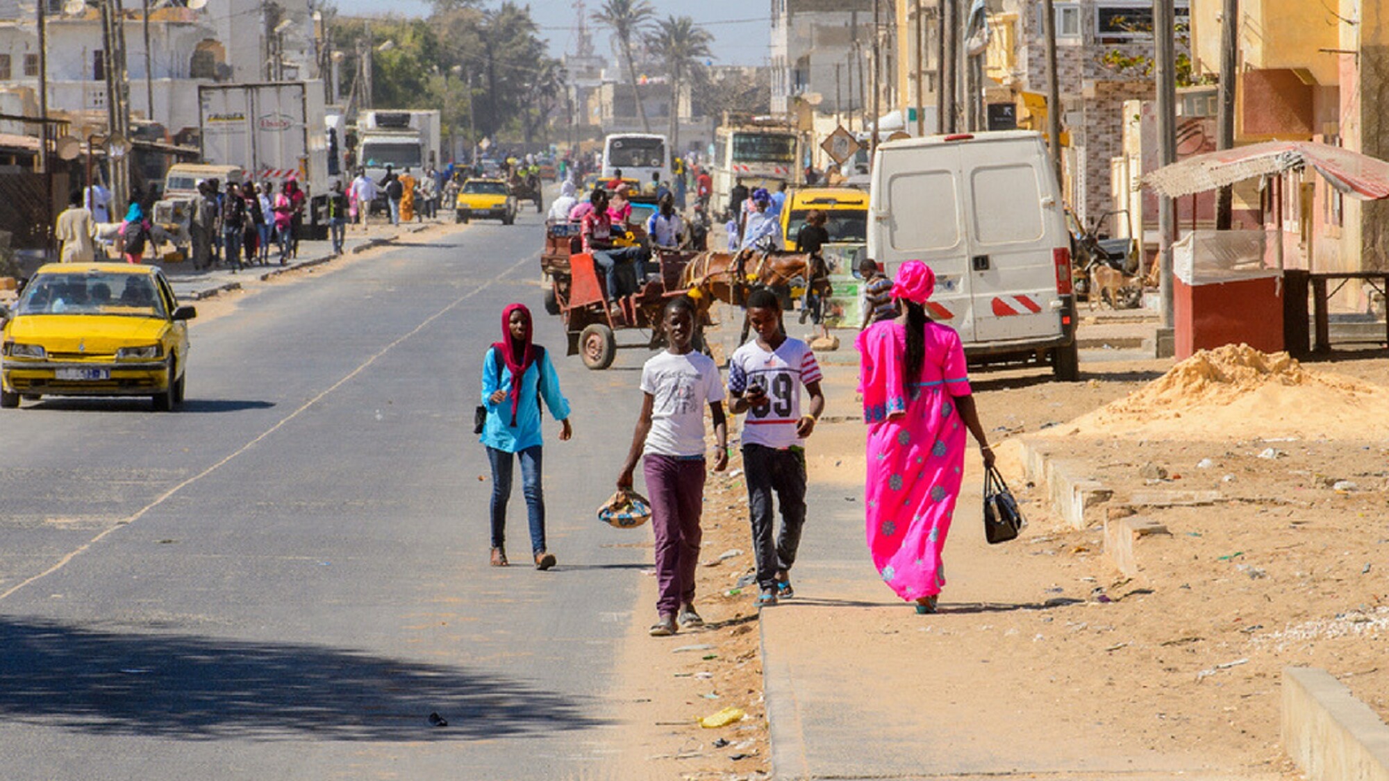 Les rues animées de Dakar