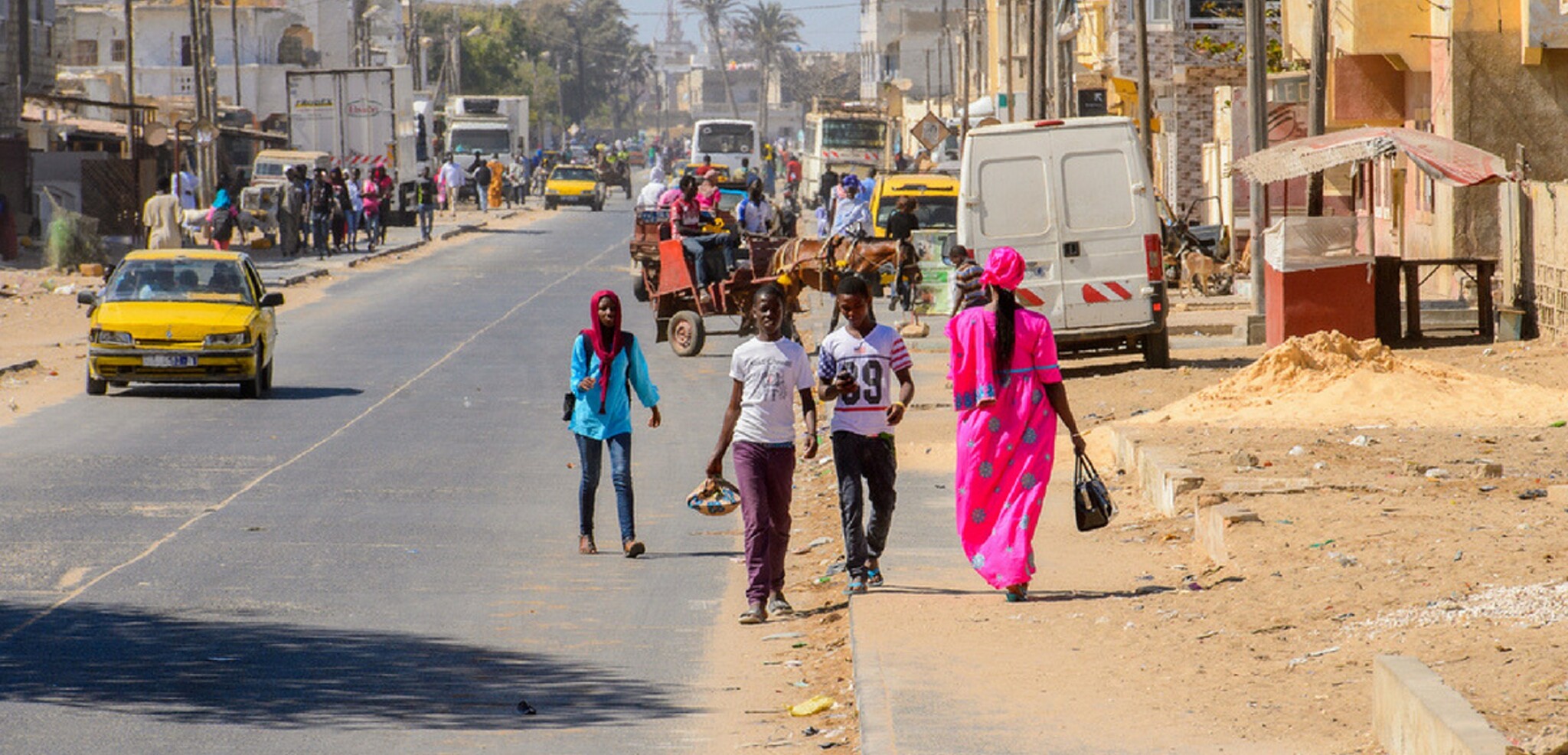 Les rues animées de Dakar