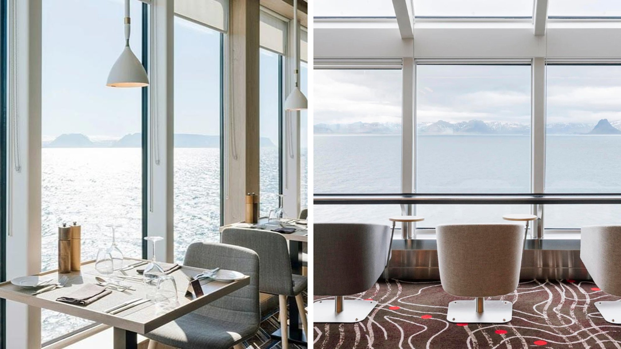 Reprenez des forces dans les restaurants à bord (avec vue !)