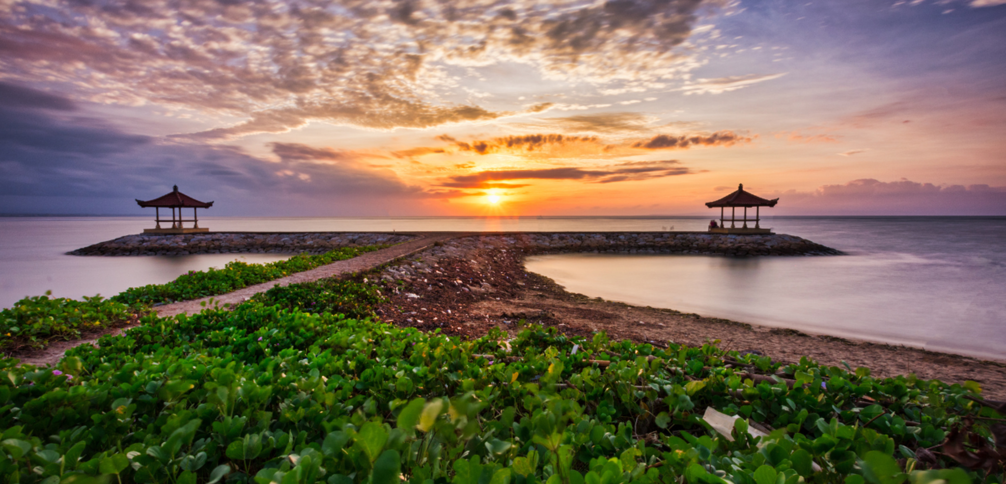 Coucher de soleil à Sanur