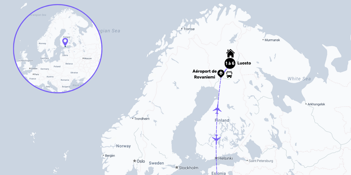 L'itinéraire de votre voyage 