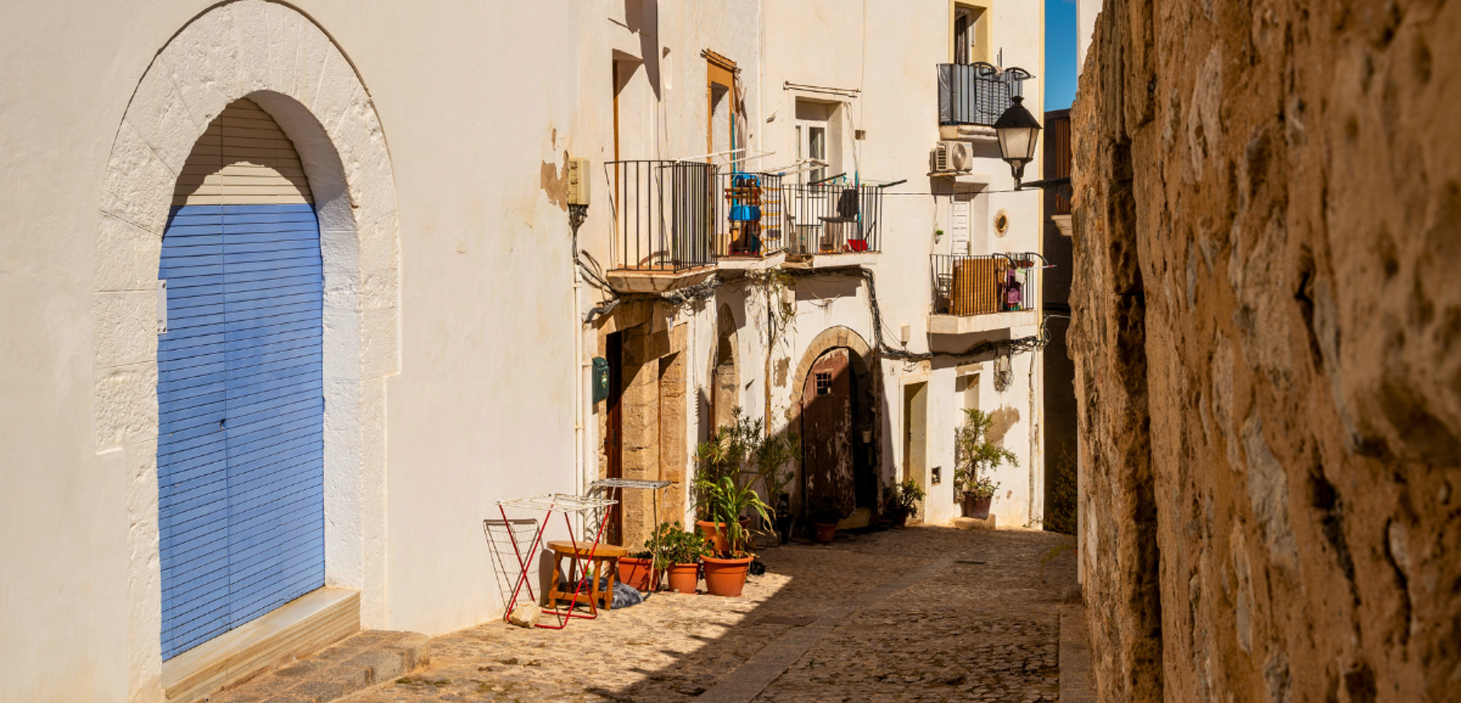 Les maisons blanches typiques