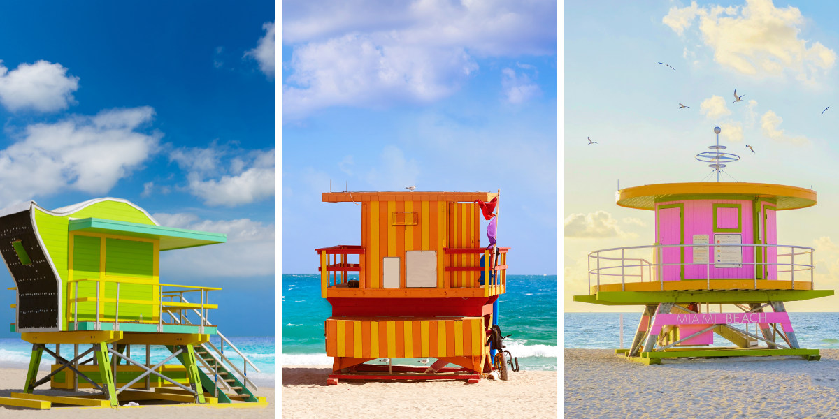 Les célèbres cabanes de plages