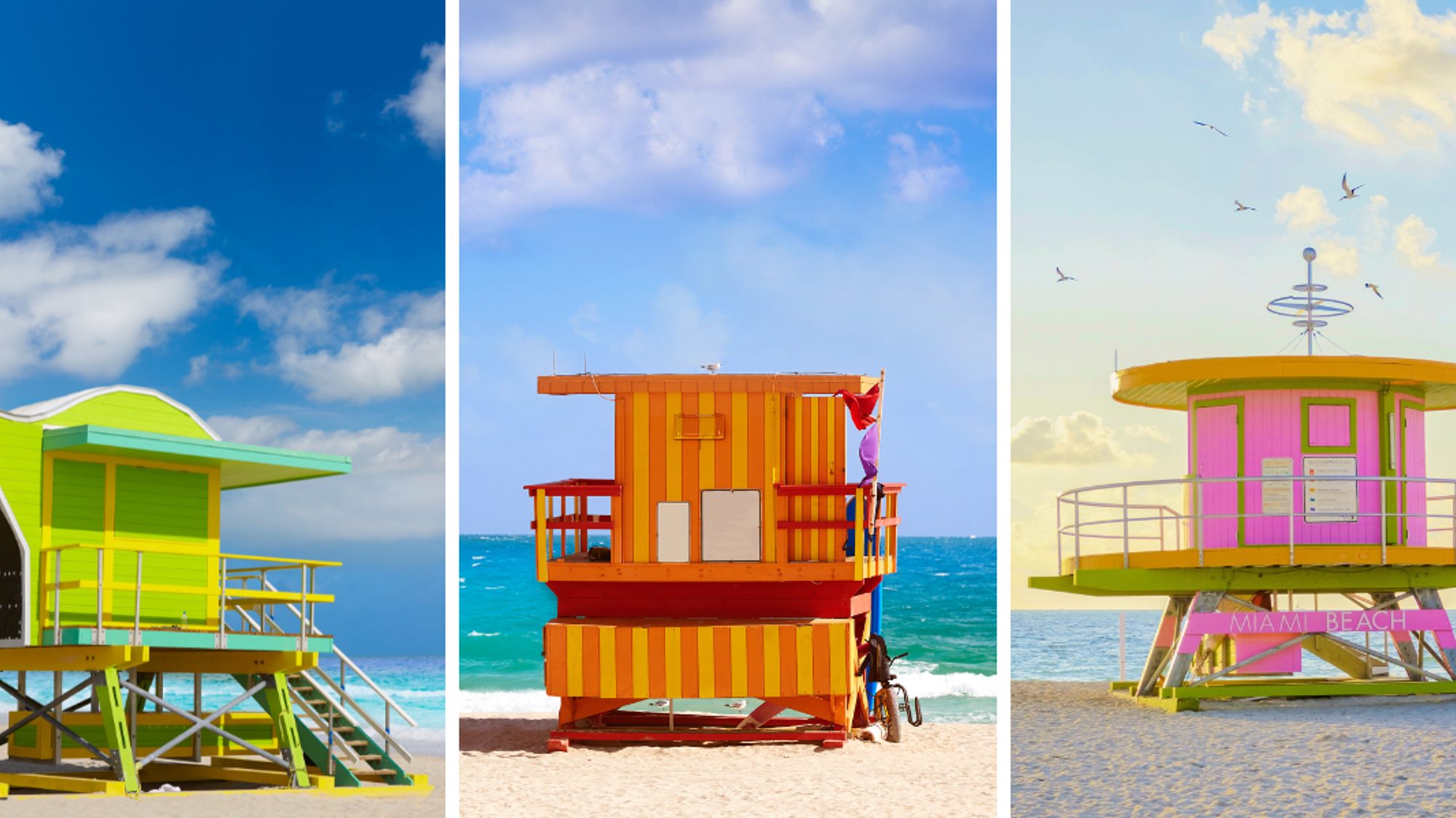 Les célèbres cabanes de plages