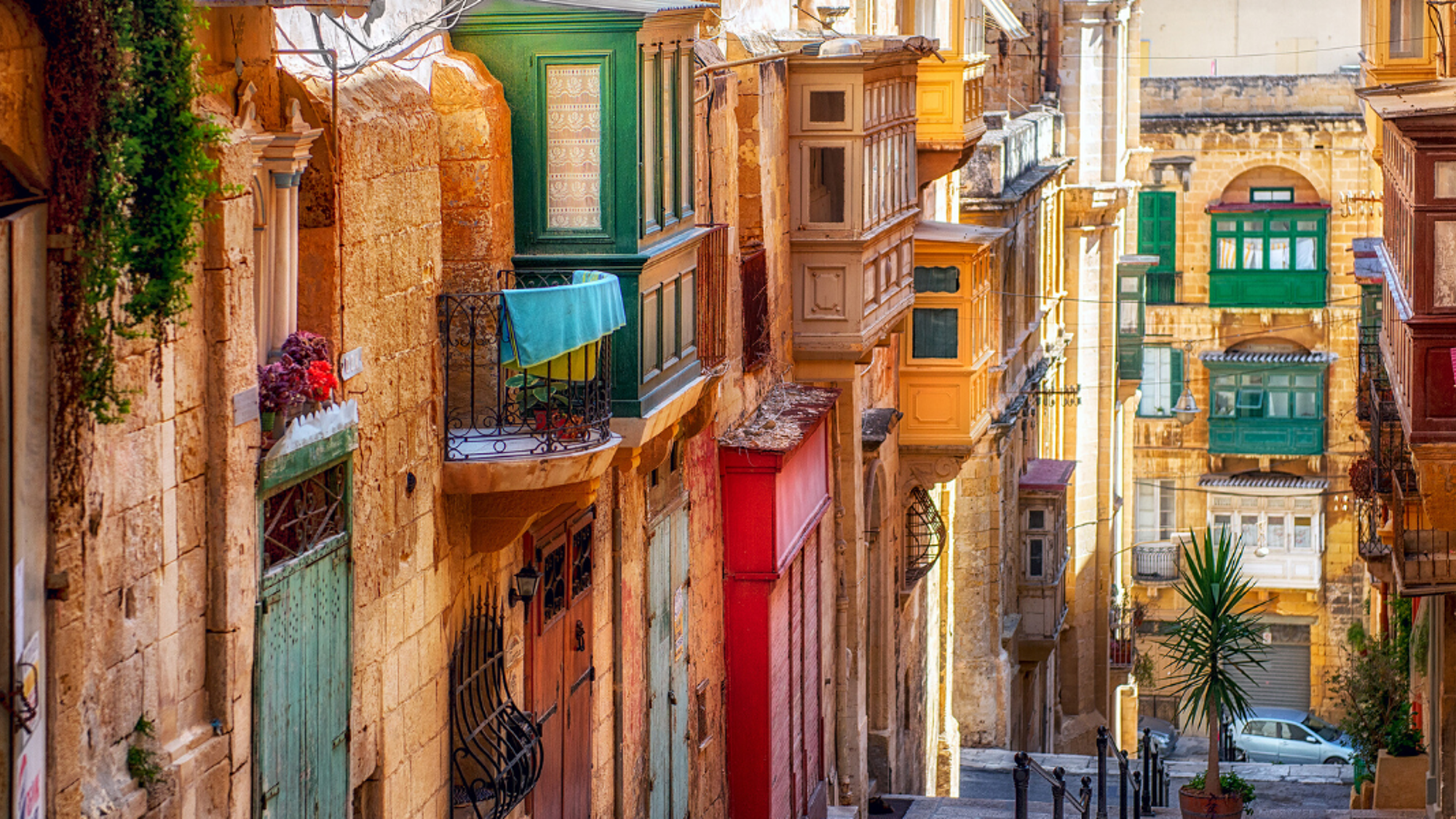 Flânez dans les jolies ruelles de La Valette