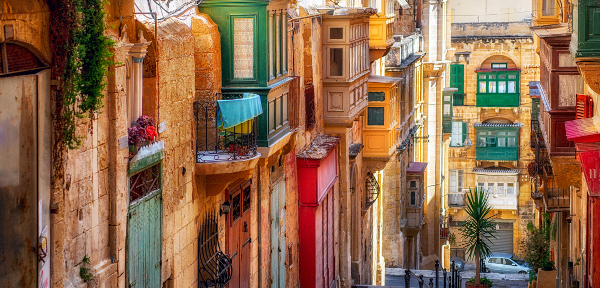Flânez dans les jolies ruelles de La Valette