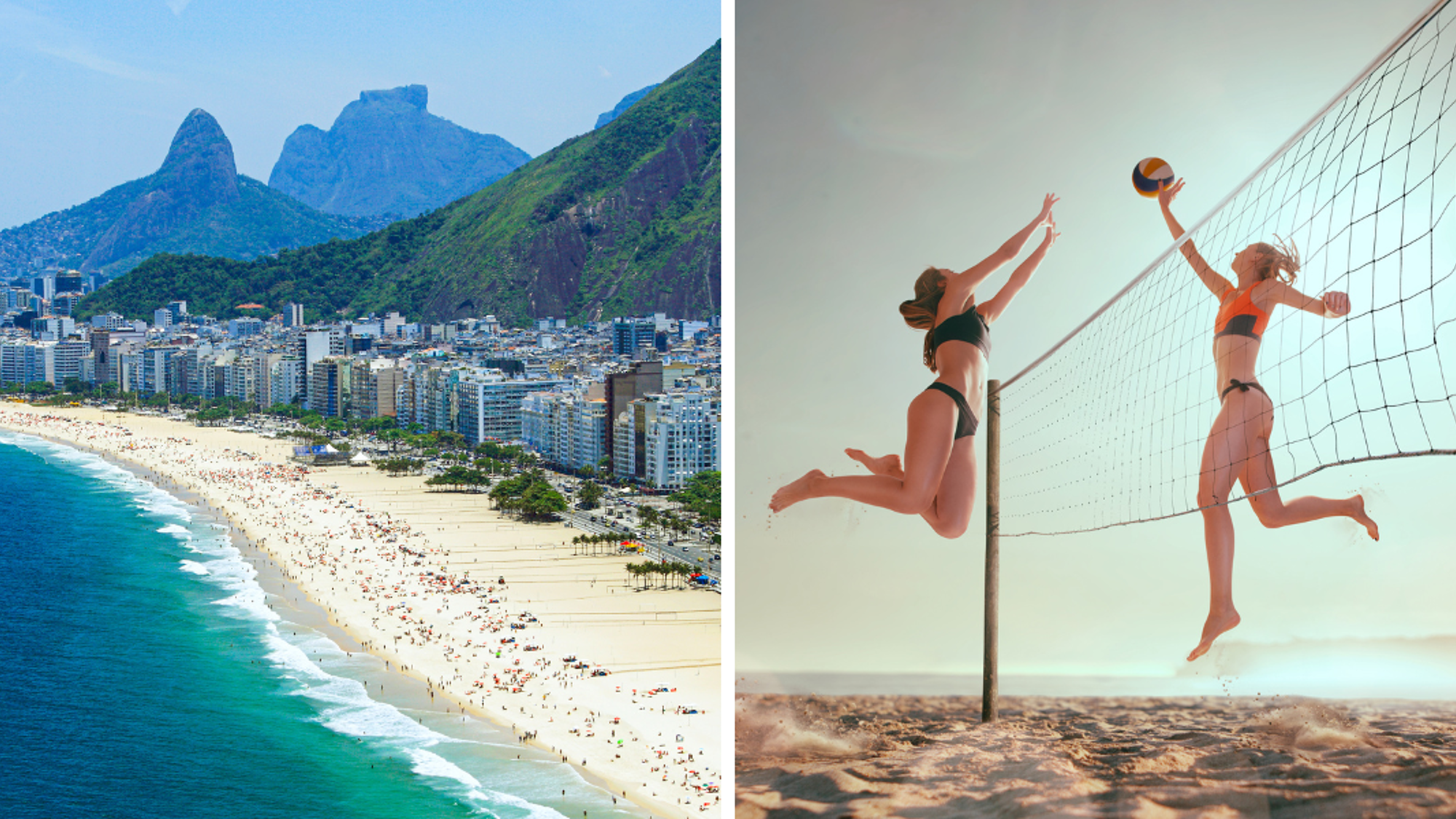 Avant un cours de Beach Volley !