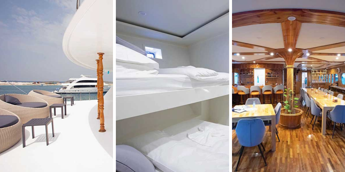 L'intérieur de votre bateau (Zaa Queen ou similaire, photo non contractuelle)