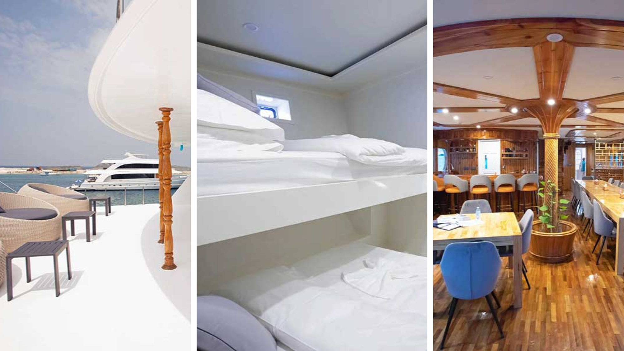 L'intérieur de votre bateau (Zaa Queen ou similaire, photo non contractuelle)