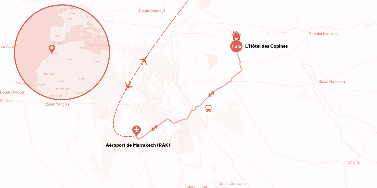 L'itinéraire de votre voyage 