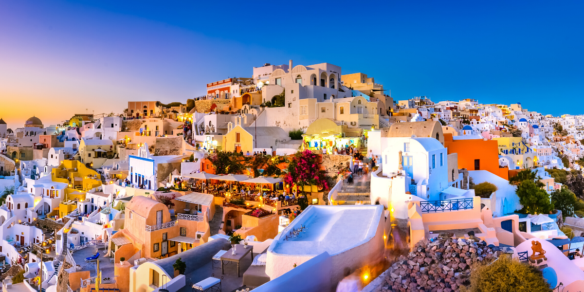 Santorin au coucher du soleil