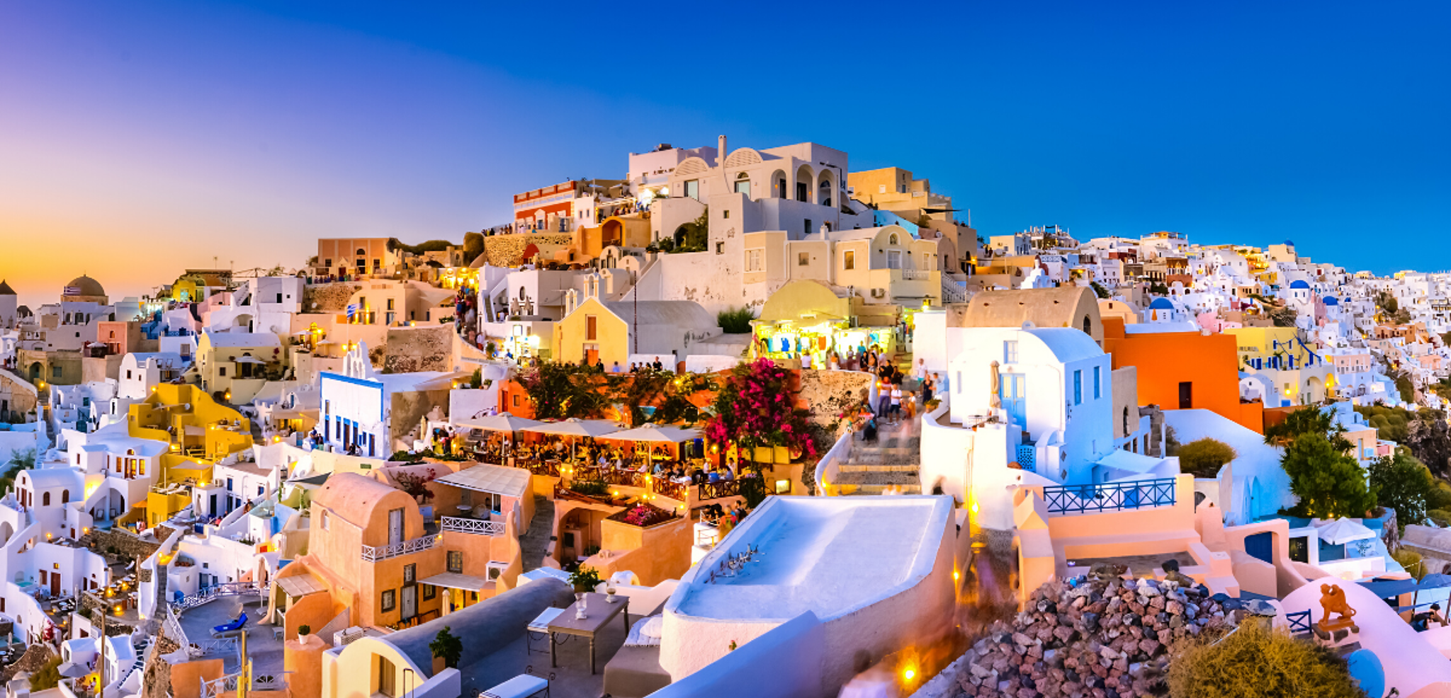Santorin au coucher du soleil