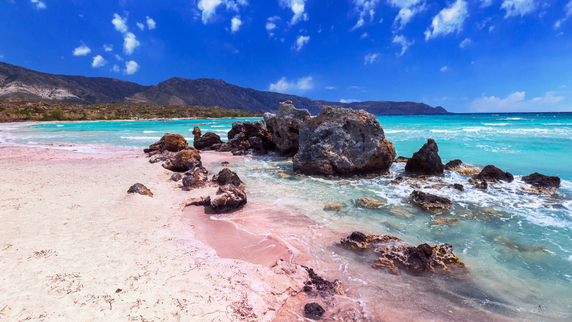 Profitez des plages de sable rose d'Elafonissi !