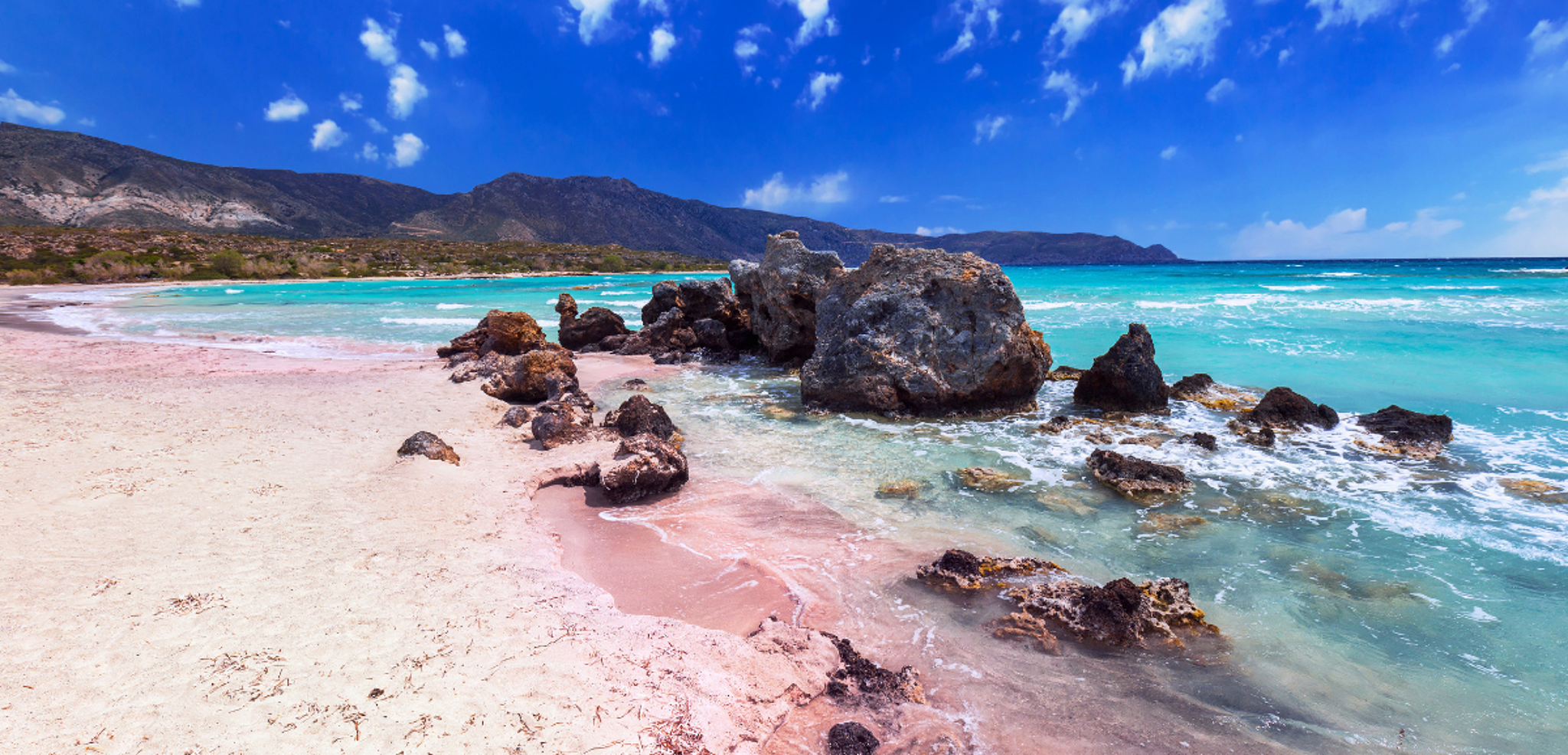 Profitez des plages de sable rose d'Elafonissi !