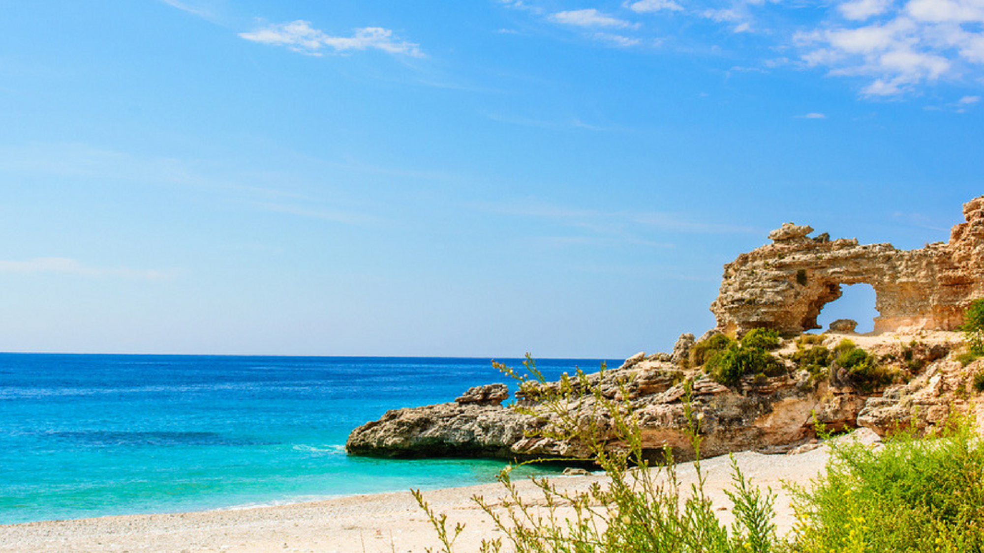 Chill sur la plage de Dhermi