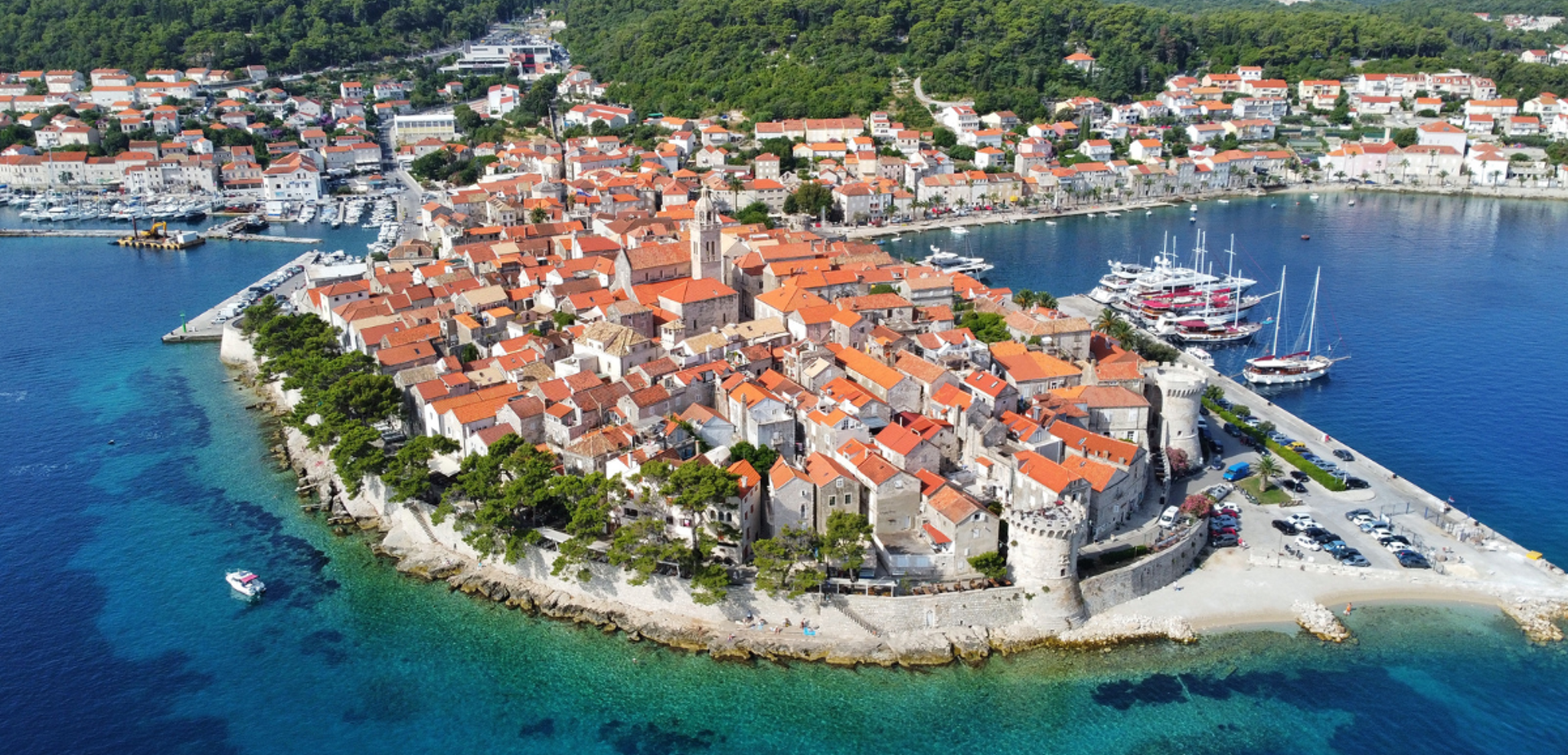 Et partez explorer l'une des nombreuses îles de la mer adriatique : Korčula