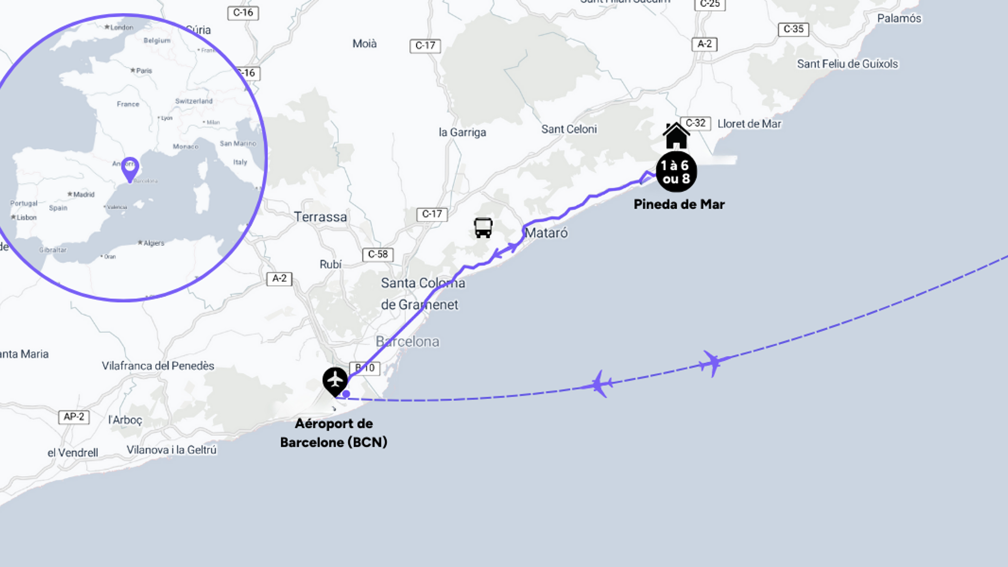 L'itinéraire de votre séjour entre femmes