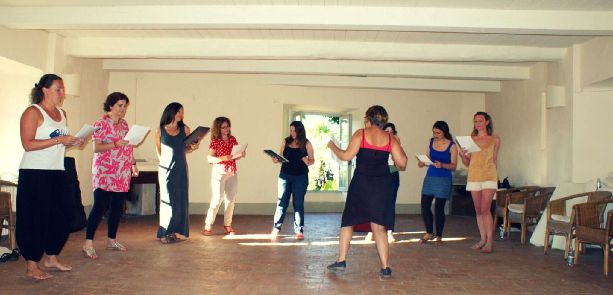 Les copines en stage l'année passée