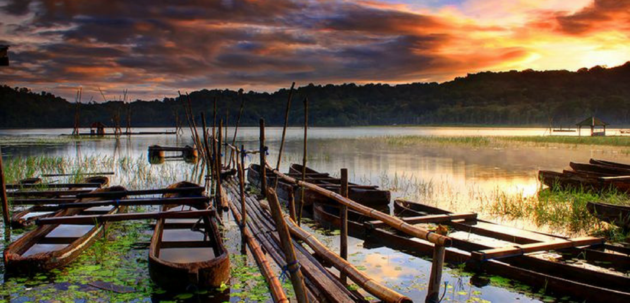 Canoe de bois typique