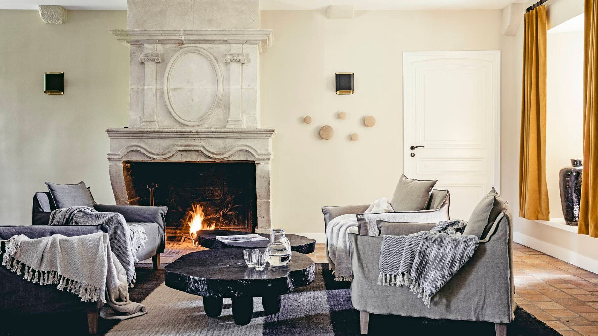 Instants cocooning au pied de la cheminée