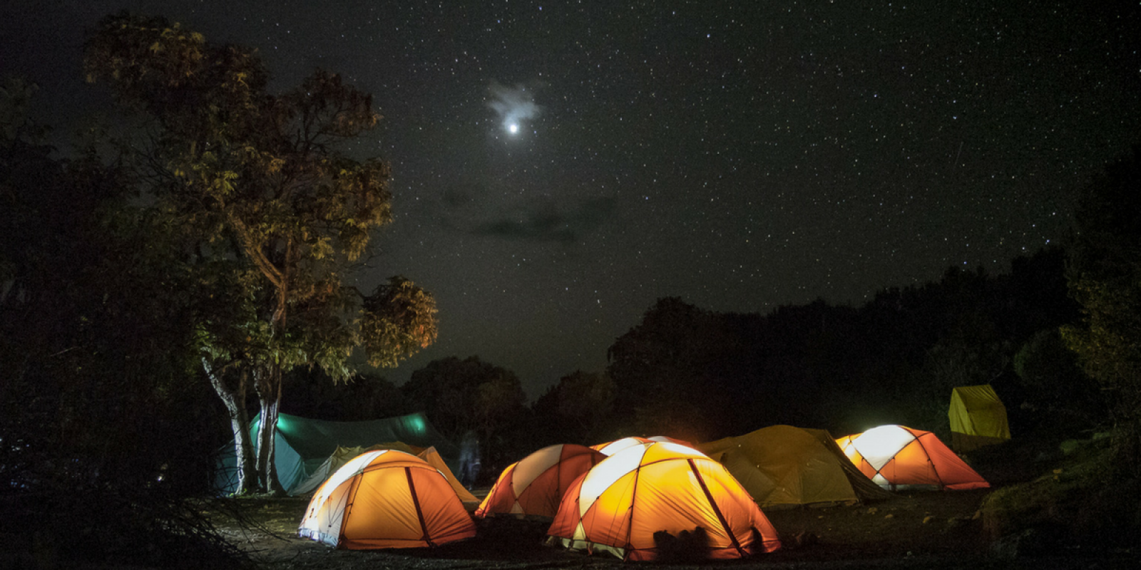 Juste le bruit de la nature et les étoiles ...