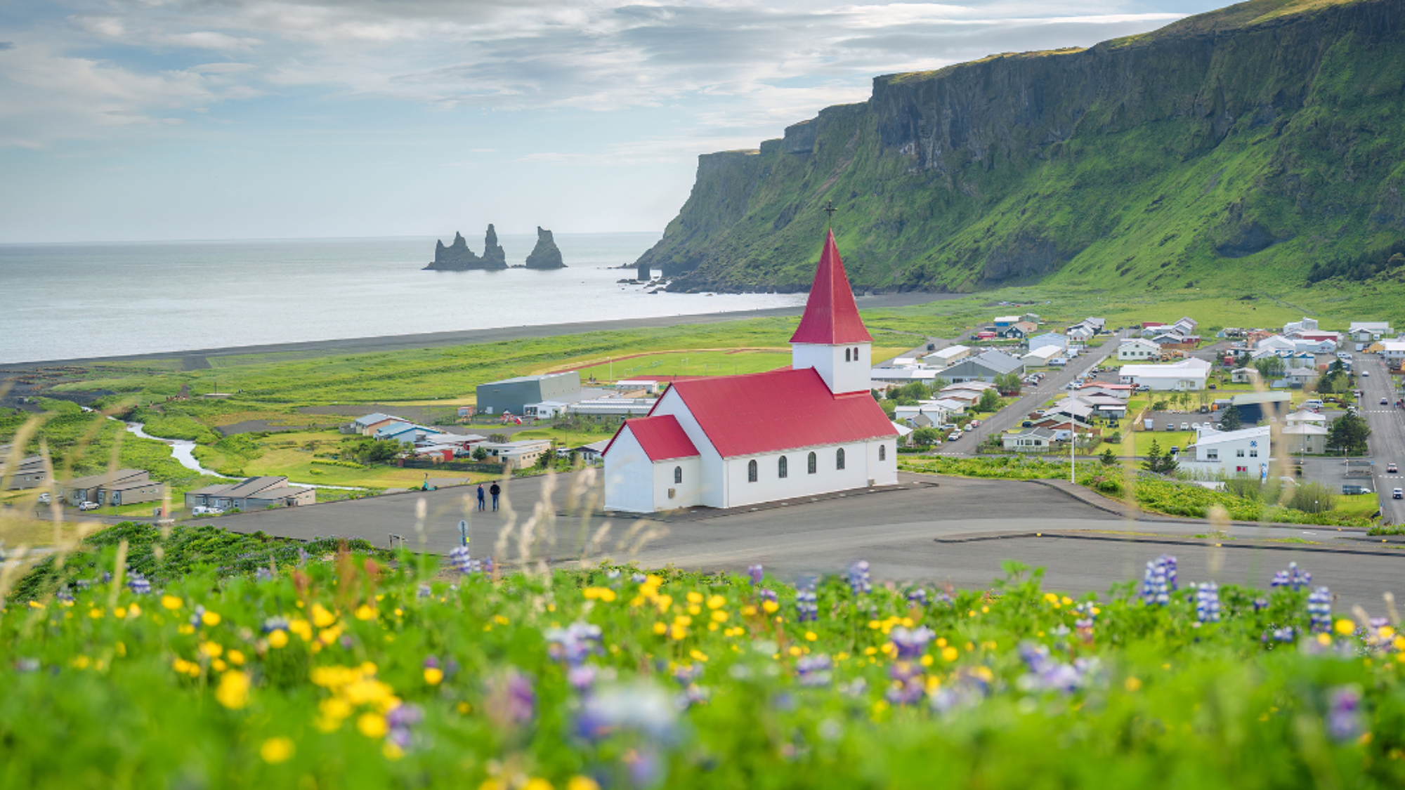 Village de Vik, Islande