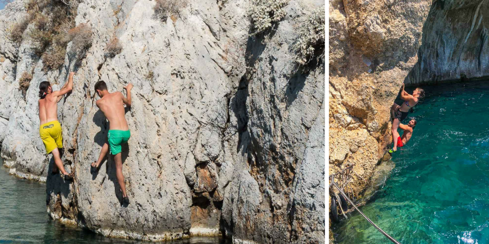 Un peu d'escalade sans danger ! 