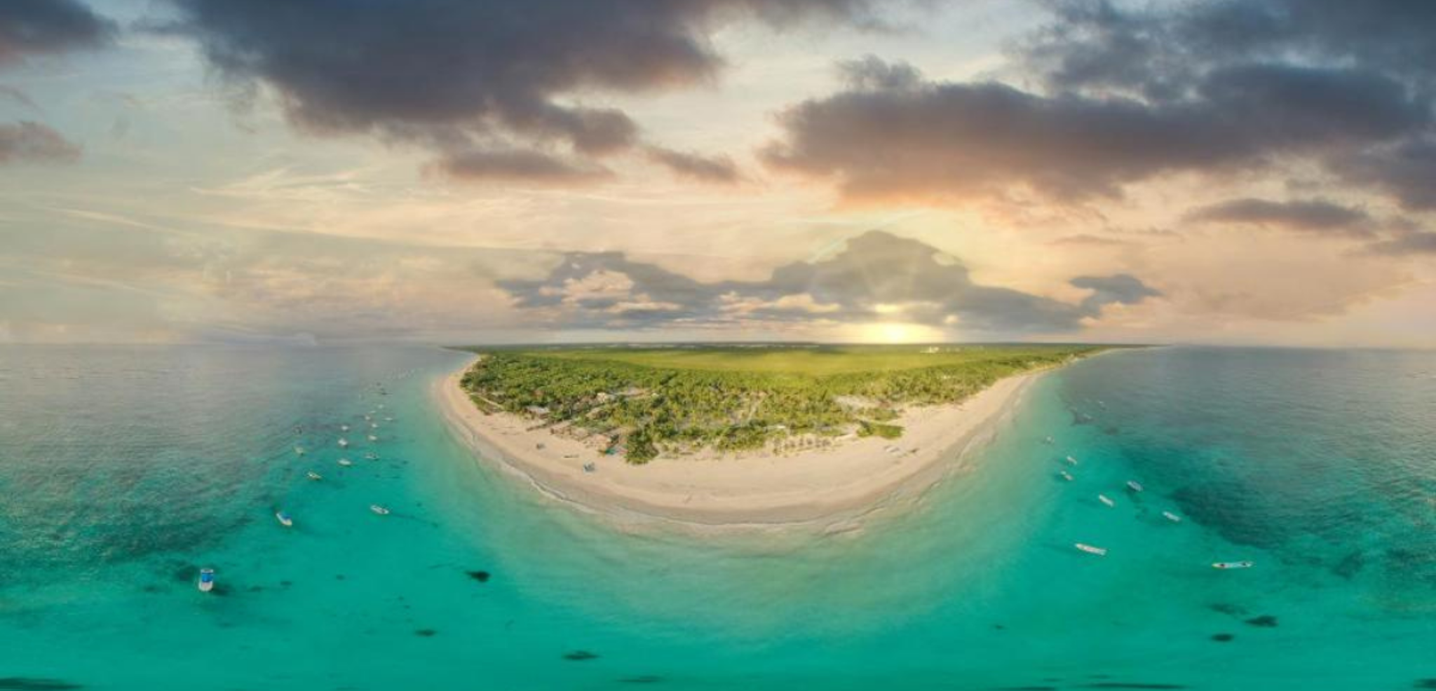 Dans un décor de carte postale