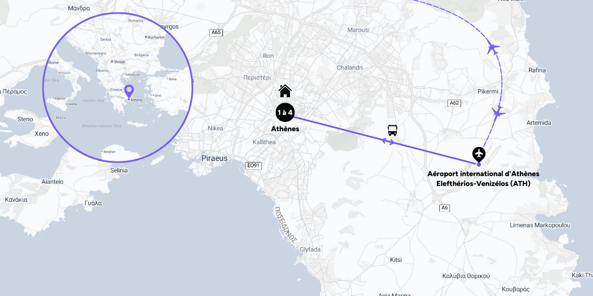 L'itinéraire de votre city break à Athènes
