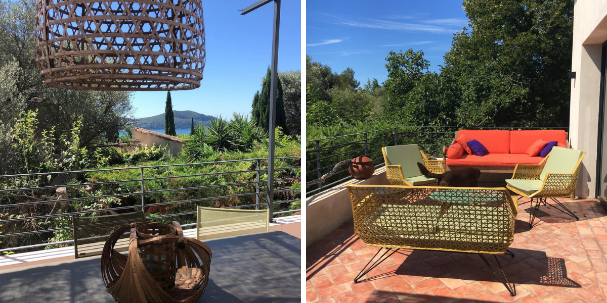 Pause détente sur la terrasse 