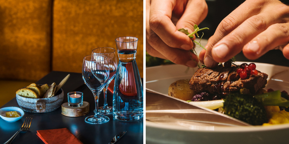 Dégustez les produits locaux et de saison servis au restaurant de l'hôtel