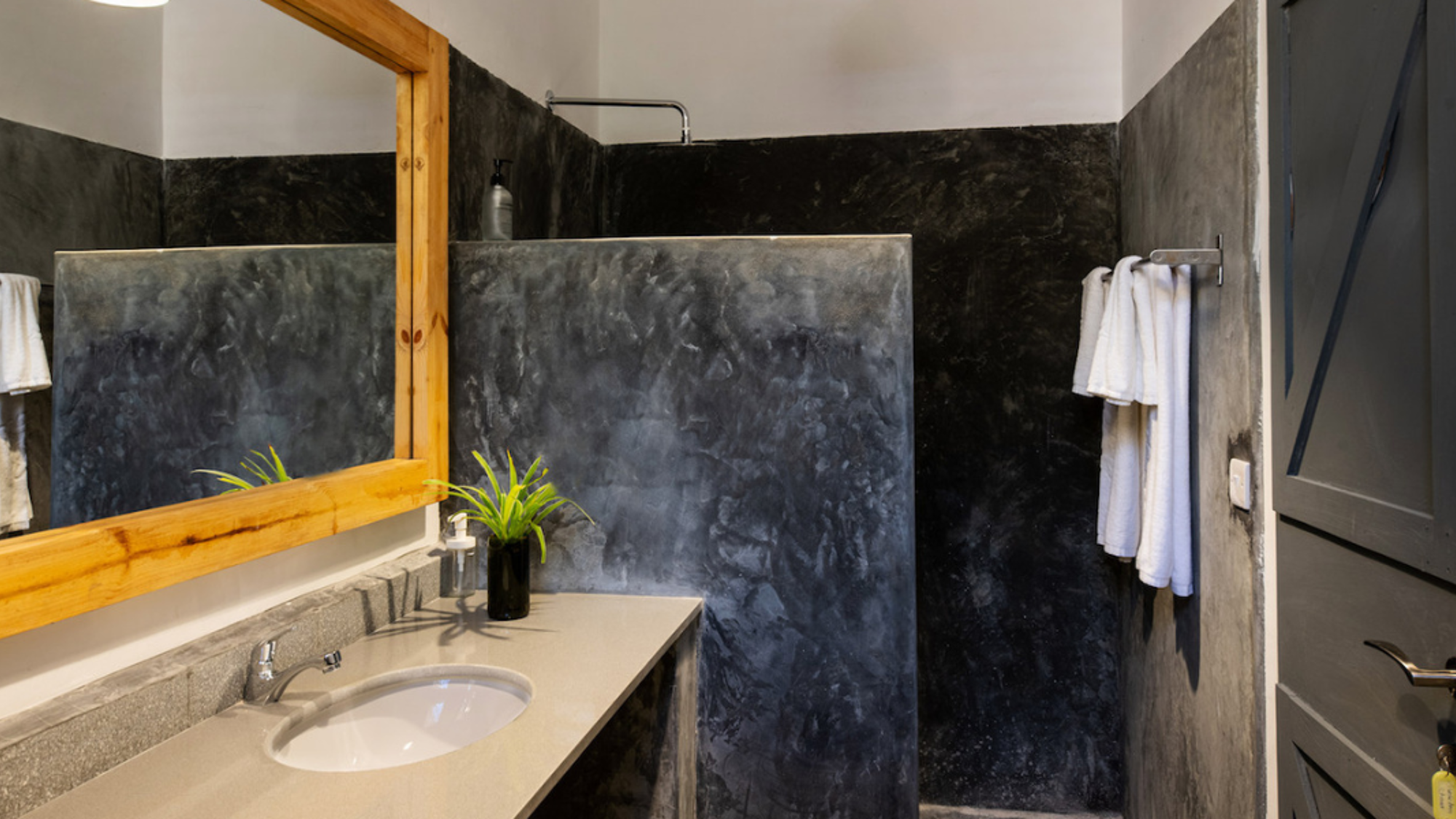 Avec salle de douche privée