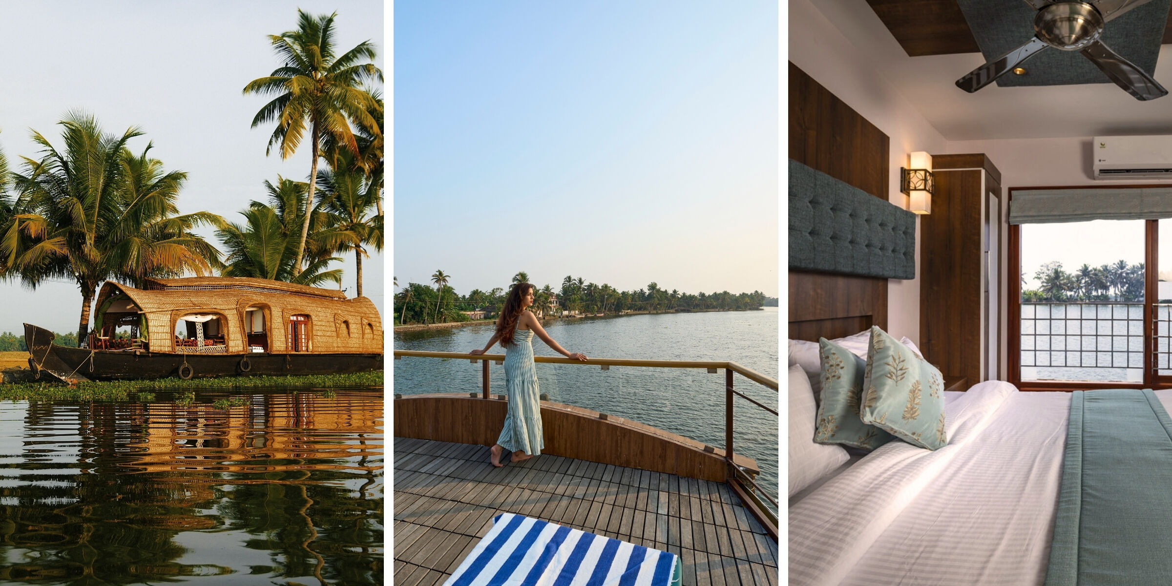 Votre hébergement flottant à Alleppey (ou similaire), Kerala, Inde