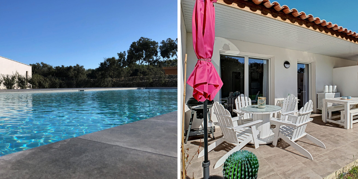 Avec terrasse et piscine !